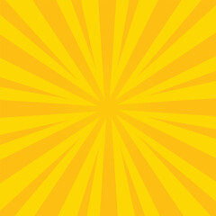 Obraz premium Yellow sunburst background vector illustration design