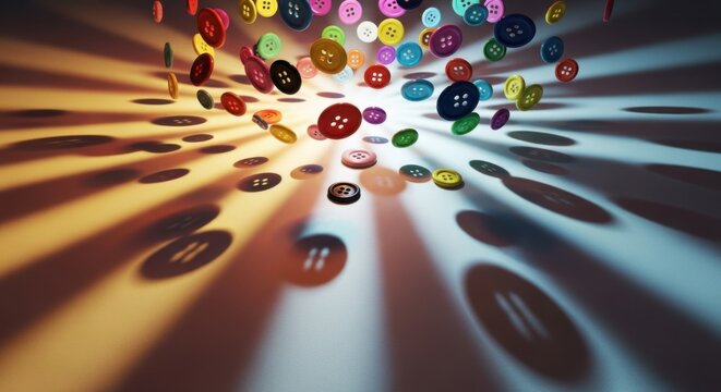 Vibrant Data Explosion: A Visual Representation of Digital Information Overflow