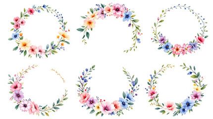 colorful floral font