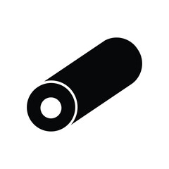 Being unrolled kinesio tape line icon vector black