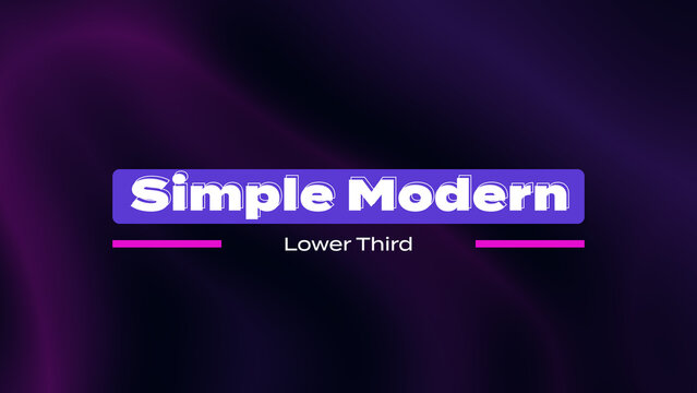 Simple Modern Lower Third_Vol.06