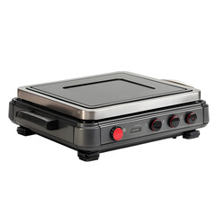 Luxury cooking gear image showing a chef-grade electric griddle isolated with professional lighting on white. --s 250 --v 6.0