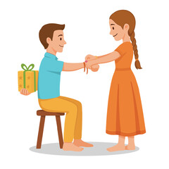 Obraz premium A Sister's Love, A Brother's Promise: Raksha Bandhan
