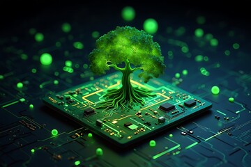 Digital Ecology Growth Innovation Technology Circuit Board