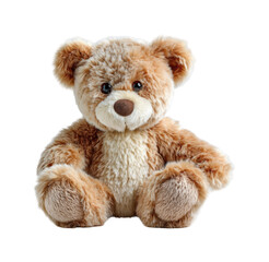 Obraz premium Cuddly bear toy cozy home plush product warm environment child's perspective isolated on transparent background, png