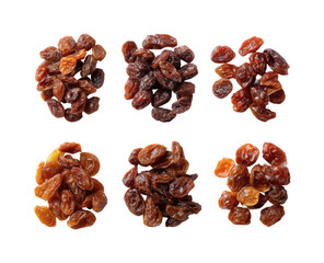 Obraz premium Healthy snacks varieties of raisins home kitchen food natural light isolated on transparent background, png