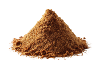 Exploring culinary uses of brown spice powder kitchen food flavor isolated on transparent background, png