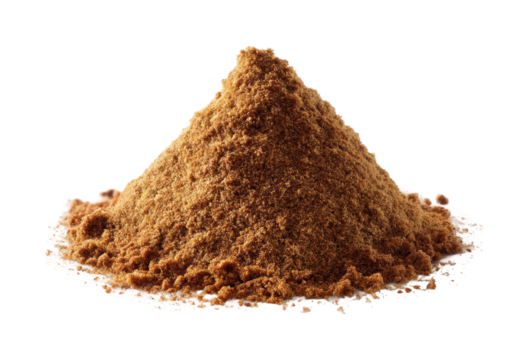 Exploring culinary uses of brown spice powder kitchen food flavor isolated on transparent background, png