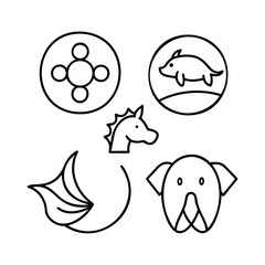 vector illustration of a cartoon fish