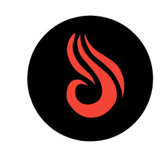 Fire Logo vector icon
