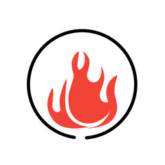 Fire Logo vector icon