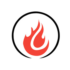 Fire Logo vector icon