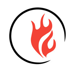 Fire Logo vector icon