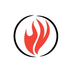 Fire Logo vector icon