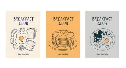 Breakfast Club Menu Designs Posters Prints