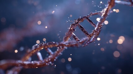 Abstract DNA Double Helix Structure