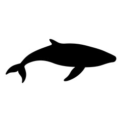 Whale silhouette normal view 1