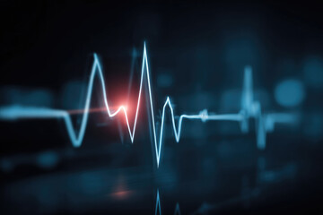 Fototapeta premium Heart pulse and heartbeat. heartbeat lone, cardiogram. beautiful healthcare, medical background. modern simple design for medical apps, websites and hospital