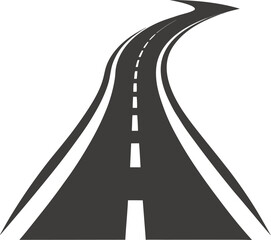 asphalt road with white lines