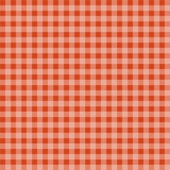 Bold red-orange gingham pattern with warm autumn vibes. Ideal for fall-themed fabric, tablecloths, backgrounds, packaging, and rustic seasonal design.