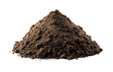 Excavation process of soil piles construction site urban aerial view engineering isolated on transparent background, png