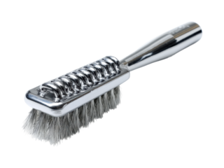 Grooming action pet brush home product view isolated on transparent background, png