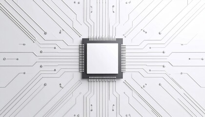 The central processing unit connects to the circuit board s intricate network