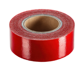 Creative uses for red tape in home organization visual guide practical isolated on transparent background, png