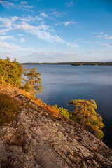lake and mountains