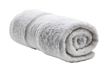Relaxing spa experience with soft white towel space lifestyle isolated on transparent background, png