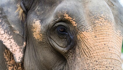 Close-up elephant face