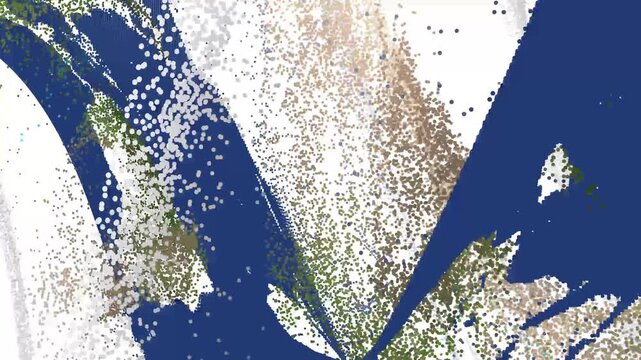 Abstract Digital Art with Bright Dots and Fluid Shapes Colorful Bokeh and Vivid Brush Strokes in Motion Dynamic Abstract Design Featuring Vivid Colors and Dots.