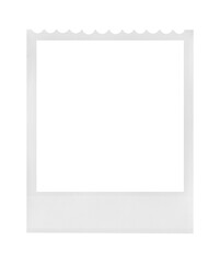 retro photo frame, isolated on white background