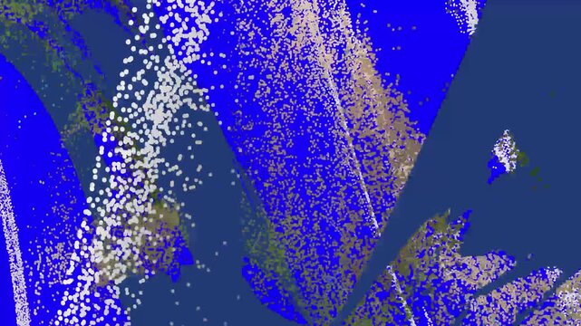 Abstract Digital Art with Bright Dots and Fluid Shapes Colorful Bokeh and Vivid Brush Strokes in Motion Dynamic Abstract Design Featuring Vivid Colors and Dots.