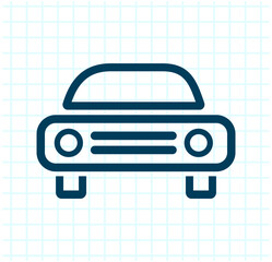 Vector illustration on a checkered background