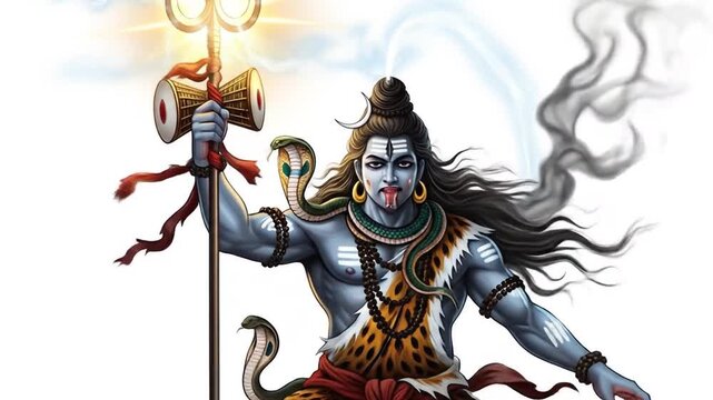 Shiva's Divine Fury &ndash; White Background Power