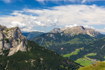 Naklejka premium Col Valvacin - Buffaure - Sas d'Adam - Italy