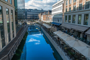 31-07-2025 The stream in the center of Aarhus - A place with food and drinks and very popular for tourists 2025