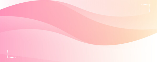 Minimalist banner background  pastel  pink  and yellow color gradients. Geometric and abstract backgrounds.
