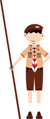 Boy scout illustration