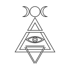 Spiritual Practices. Vector illustration.