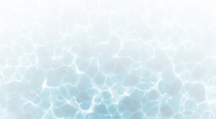 Realistic blue water texture PNG with natural light reflections soft ripples on the surface. Ideal for summer, pool, ocean, or aquatic-themed backgrounds and design projects.
