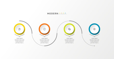 Presentation infographic business template design