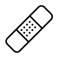 Bandage &mdash; Outline SVG Icon for Healthcare, Wound Care & First Aid Applications