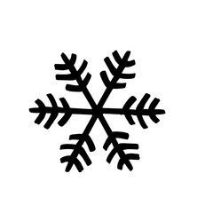snowflakes on white
