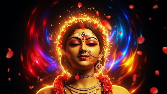 Radiant Face of Ma Durga