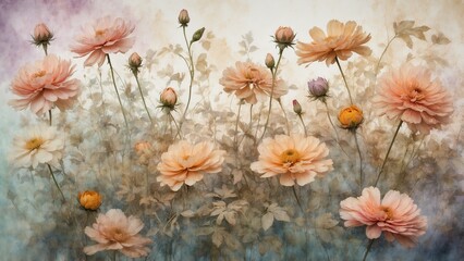 Elegant floral desktop wallpaper HD - premium botanical background