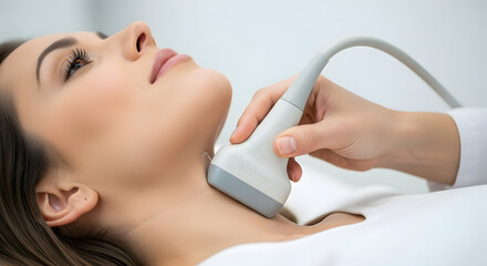 Ultrasound Neck Exam Thyroid Scan Medical Imaging