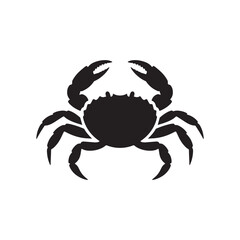 Crab logo icon illustration flat