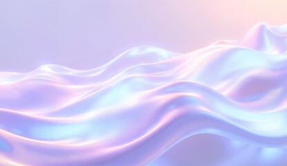 Fototapeta premium Abstract Wavy Surface with Pastel Gradient Colors
